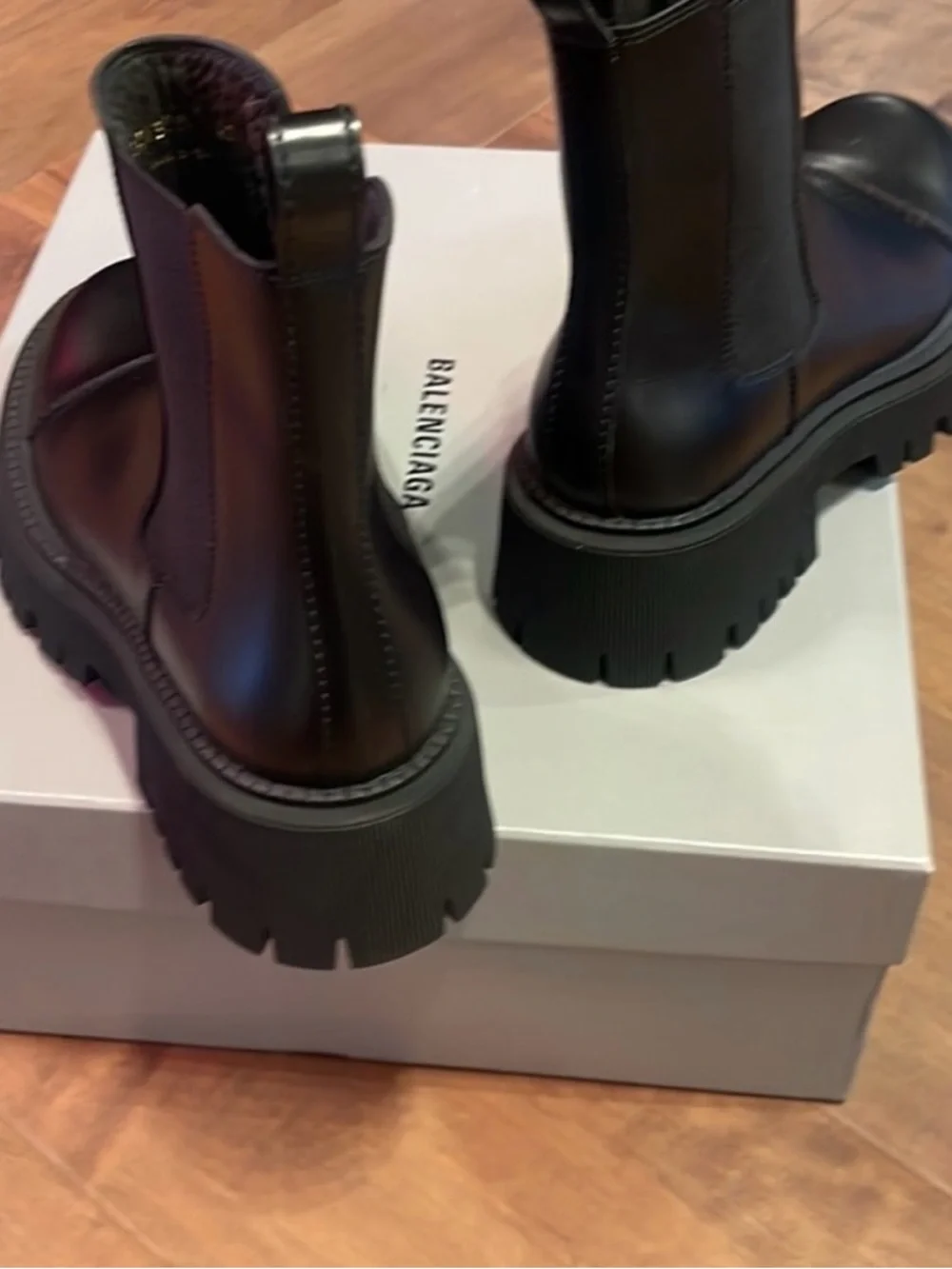 Balenciaga Black Leather Boots authentic - Picture 5 of 7